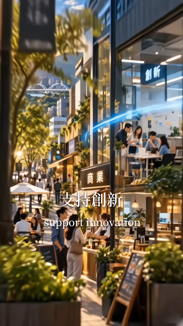 街道旁的商業與工作空間