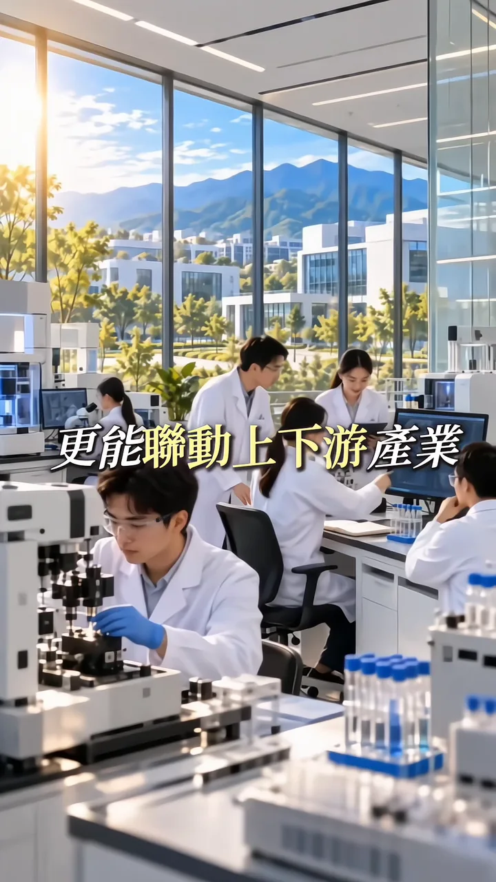 研究人員在明亮的實驗室工作